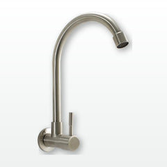 Llave Sencilla De Pared En Acero Inoxidable Satinado