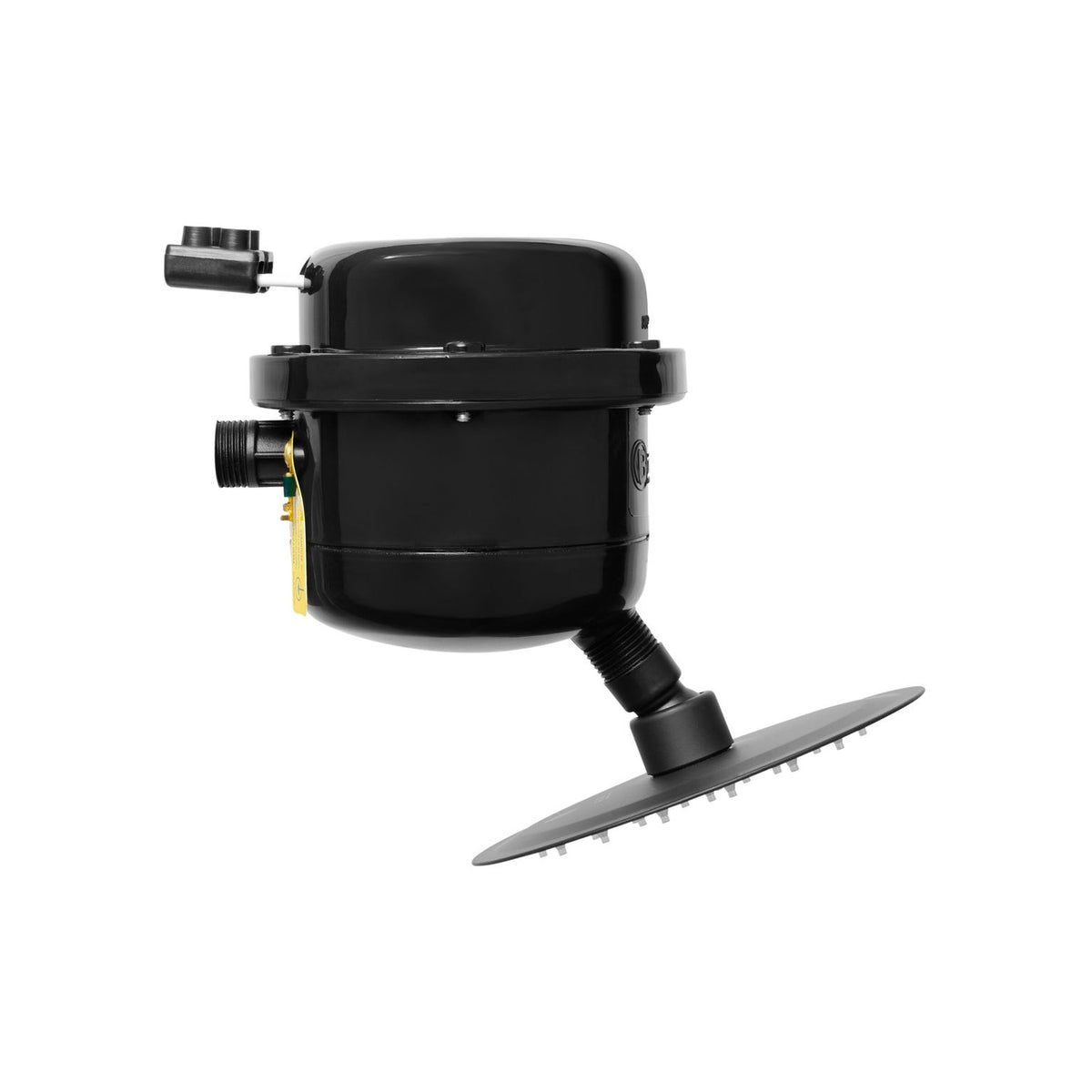 Producto sobre fondo blanco: Ducha Eléctrica Victory Dirigible Negra Slim 220V