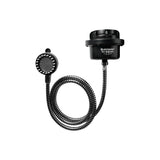 Producto sobre fondo blanco: Ducha Eléctrica Fusion PET Negra 110V
