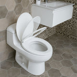 Tapa Asiento Sanitario Alongado Blanco Caida Lenta - imagen 3