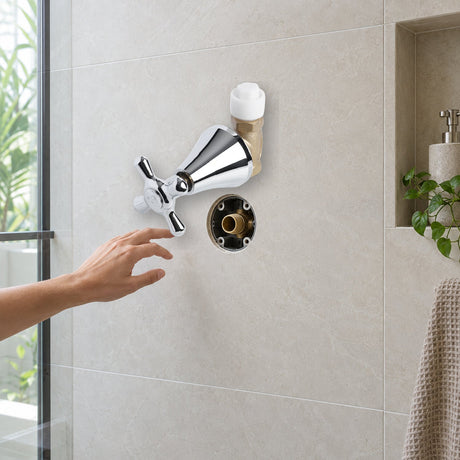 Registro sencillo para baño Buga cromado
