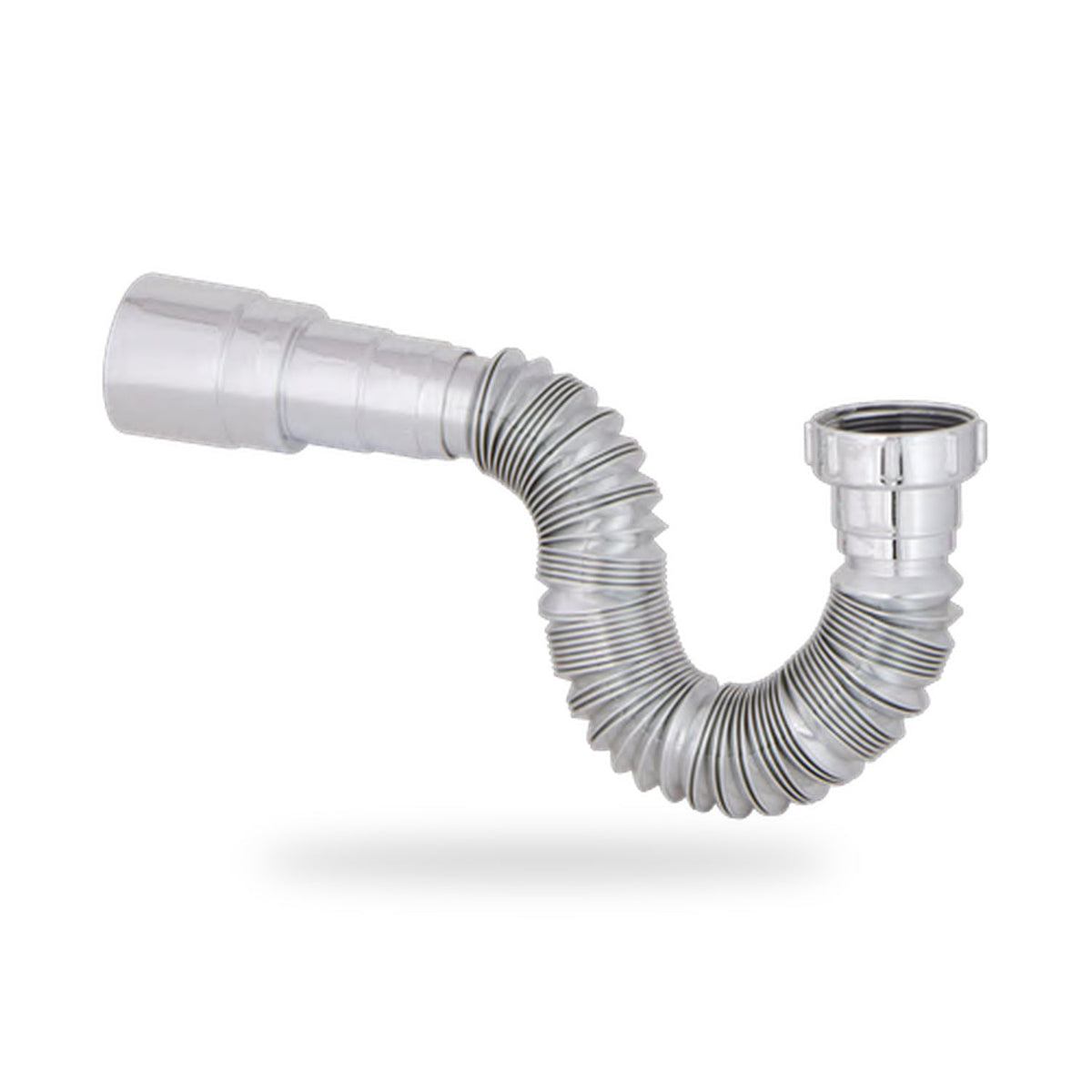Sifón Flexible Cromado De Una Salida Para Lavamanos O Lavaplatos - imagen 3