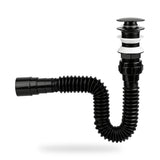 Sifón Flexible Con Push Para Lavamanos Negro - imagen 3