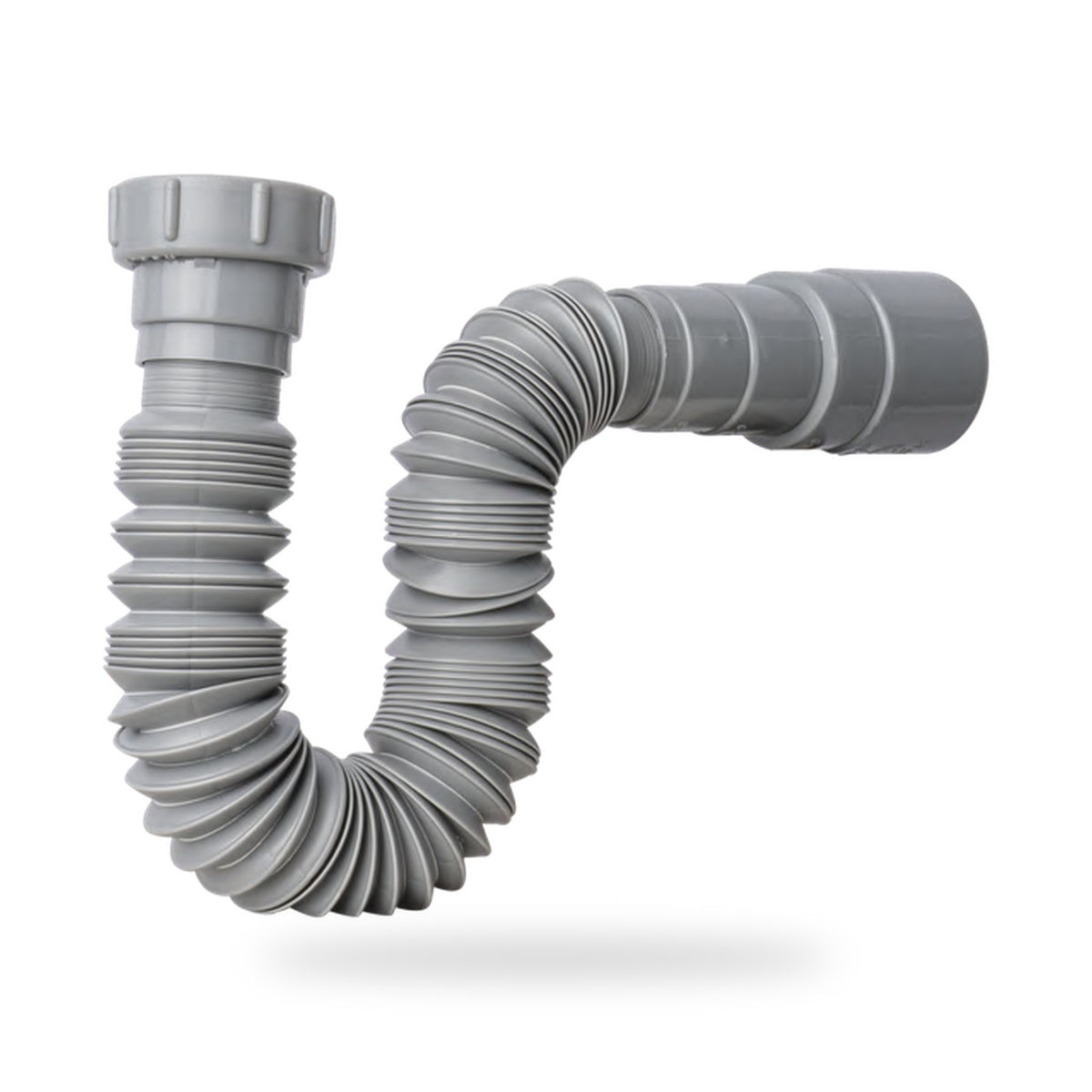 Sifón Flexible Sencillo Nacional Gris En PVC - imagen 3
