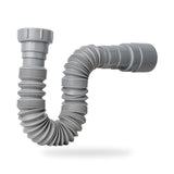 Sifón Flexible Sencillo Nacional Gris En PVC - imagen 3