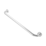 Barra de seguridad de aluminio cromado de 60 cm vista individual completa sobre fondo blanco