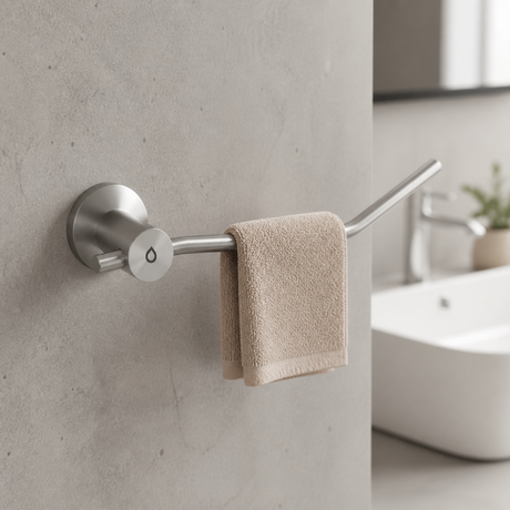 Toallero de Mano Línea Inox Acero Inoxidable Cepillado 22,3 cm
