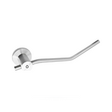 Toallero de Mano de Acero Inoxidable Cepillado para Baño completo sobre fondo blanco profesional