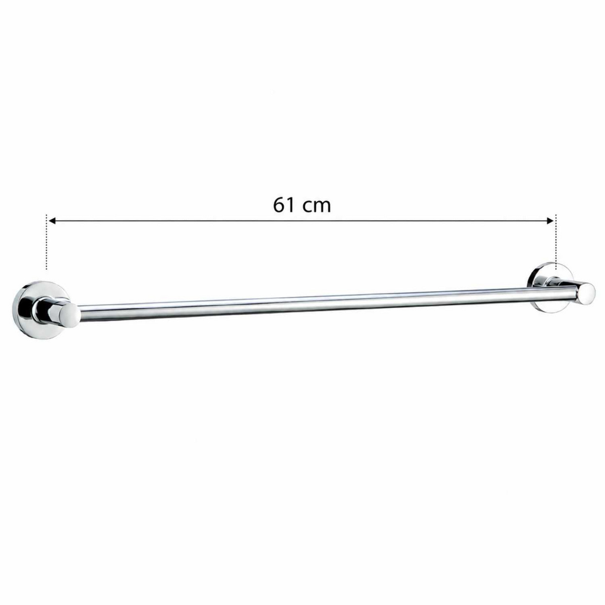Vista complementaria 2 de Toallero de Barra Swertt Cromado de 61 cm