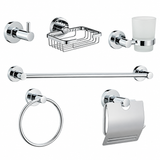 Kit de Accesorios de Baño Swertt 6 Piezas Cromado - portada