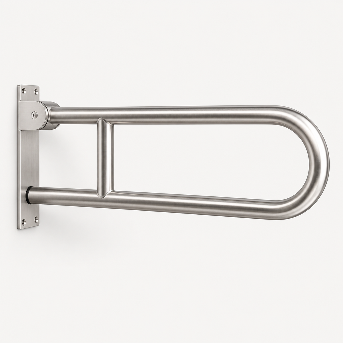Barra de seguridad abatible de 70 cm en acero inoxidable 304
