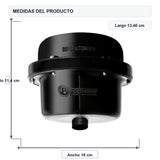 Medidas del producto: Ducha Eléctrica Victory Dirigible Negra Sin Accesorios 220V