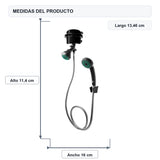 Medidas del producto: Ducha Eléctrica Victory Dirigible Negra Kit 220V