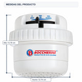 Medidas del producto: Ducha Eléctrica Millenium Blanca Con Manguera 220V