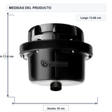 Medidas del producto: Ducha Eléctrica Fusion Dirigible Negra Sin Accesorios 110V