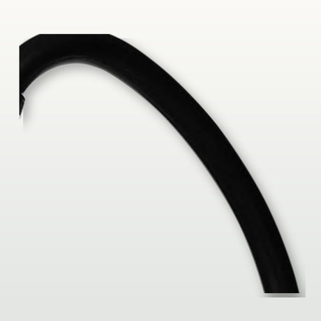 Llave sencilla de pared Onyx en ABS negro con cruceta