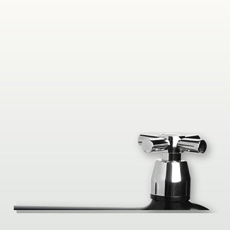 Llave de jardín en ABS negro con extensión de 1/2 pulgada