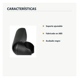 Características de soporte ajustable negro para teleducha