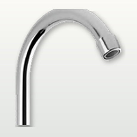 Llave sencilla de pared en bronce cromado con manija de zinc