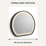 Medida de 60 cm del espejo Aura Boccherini FDXY-01B