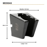 Medidas verificadas — Soporte Fijo para Teleducha en ABS Negro