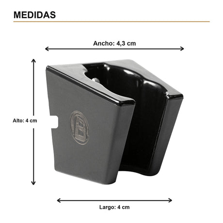 Soporte Fijo para Teleducha en ABS Negro