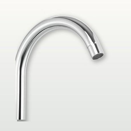 Llave sencilla de pared en acero inoxidable gris