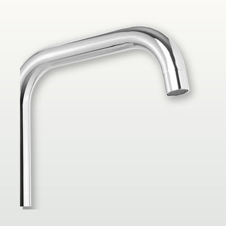 Llave sencilla de pared en acero inoxidable satinado