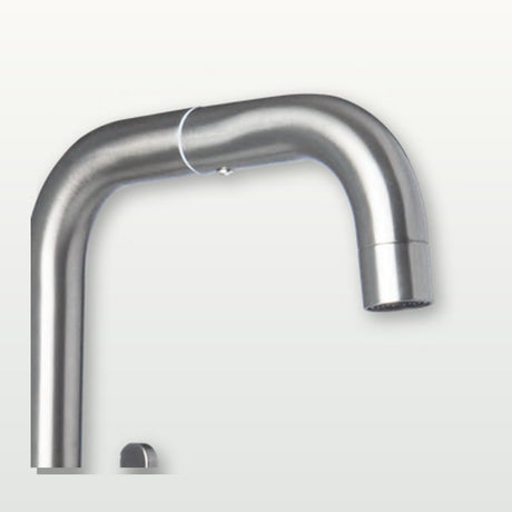 Llave sencilla de pared en acero negro con manija de ABS
