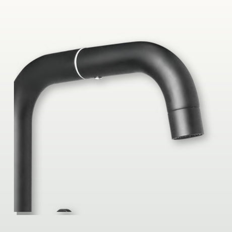 Llave sencilla de pared en acero gris con manija de ABS
