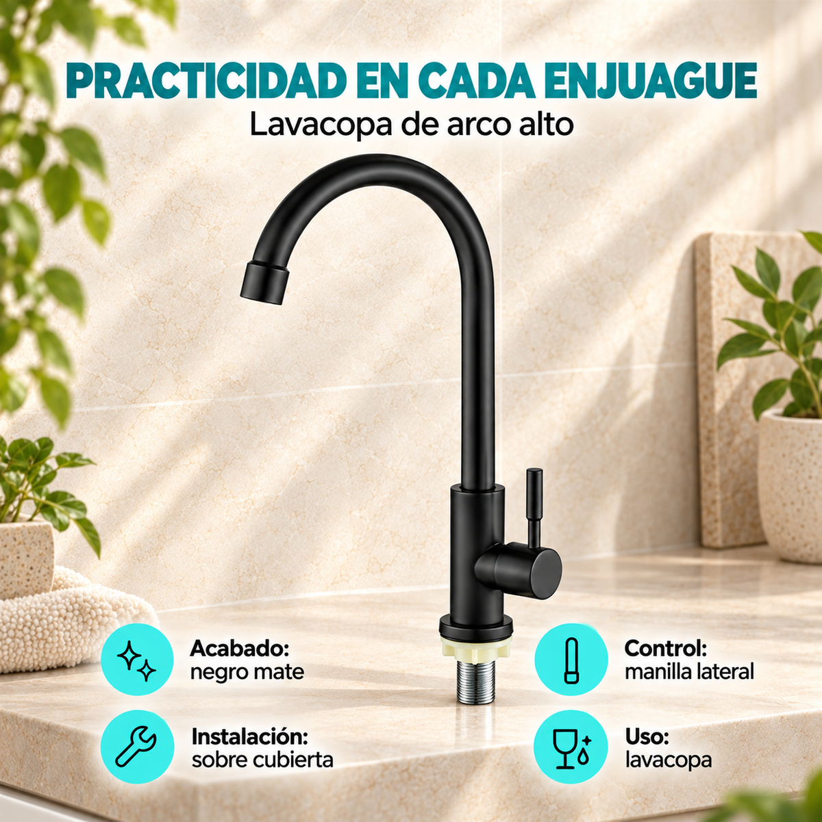 Características de Lavacopa Notte de arco alto