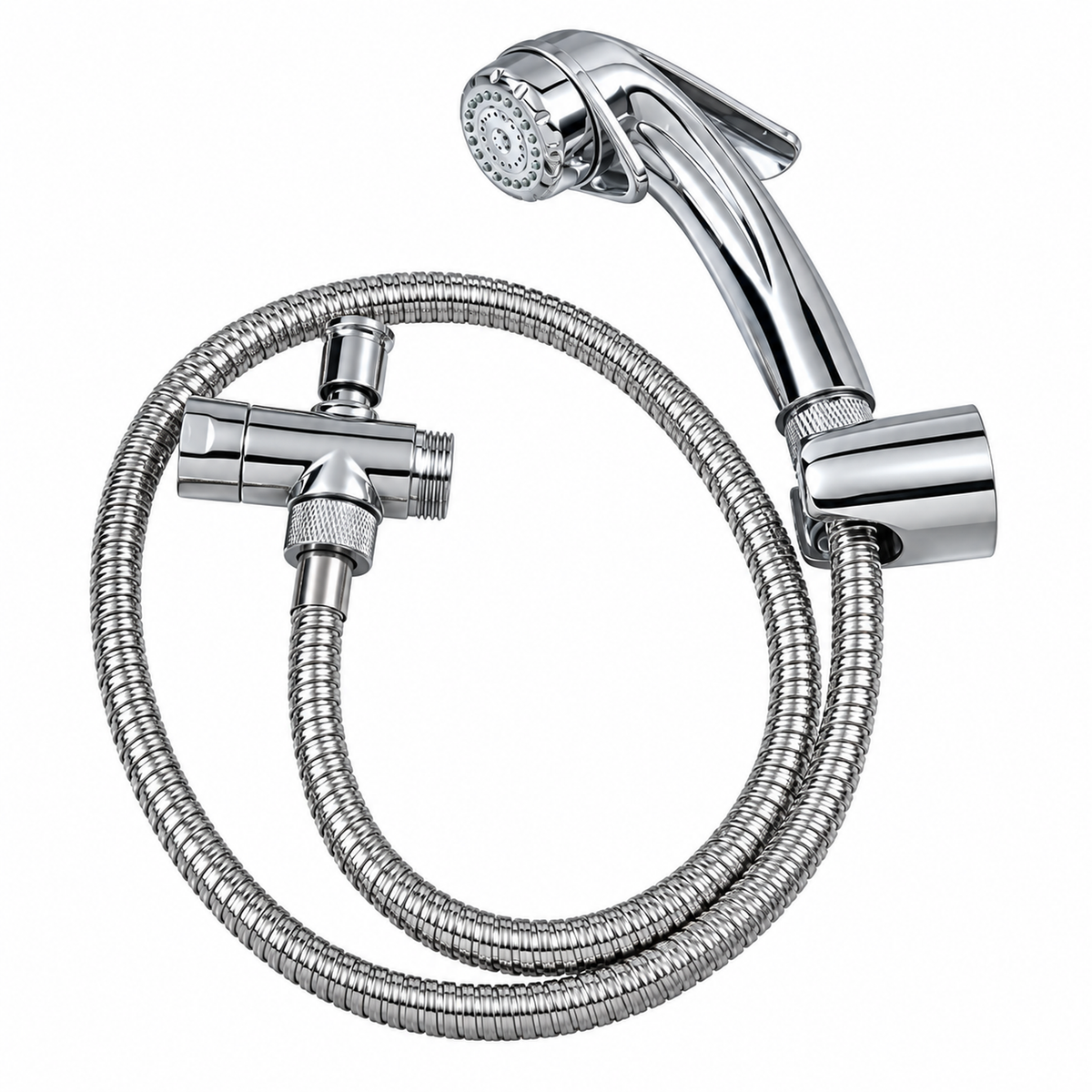 Bidet Árabe de Mano Cromado con Flexible 1 m - portada