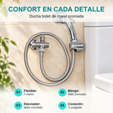 Bidet Árabe de Mano Cromado con Flexible 1 m - caracteristicas