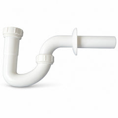 Sifón Tipo S Blanco para Lavamanos 1 1/2"