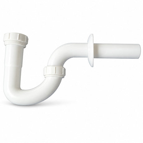 Sifón Tipo S Blanco para Lavamanos 1 1/2"