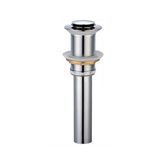 Desagüe Metálico Click-Clack sin Rebose de 1 1/4 Pulgadas con Tubo de 15 cm