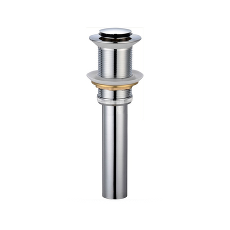 Desagüe Metálico Click-Clack sin Rebose de 1 1/4 Pulgadas con Tubo de 15 cm