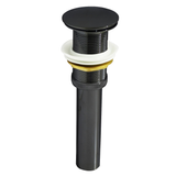 Desagüe click-clack negro de 1 1/4 pulgadas con piezas de sello