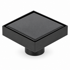 Rejilla de Piso Invisible Negro Mate 10 x 10 cm