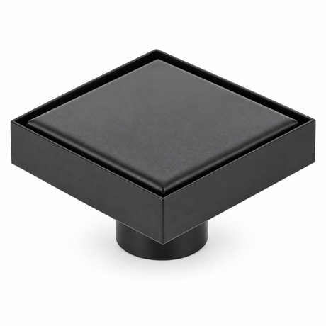 Rejilla de Piso Invisible Negro Mate 10 x 10 cm