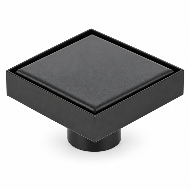 Rejilla de piso invisible negro mate 10 x 10 cm, vista de producto