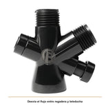 Detalle del producto — Válvula Desviadora para Ducha en ABS Negra