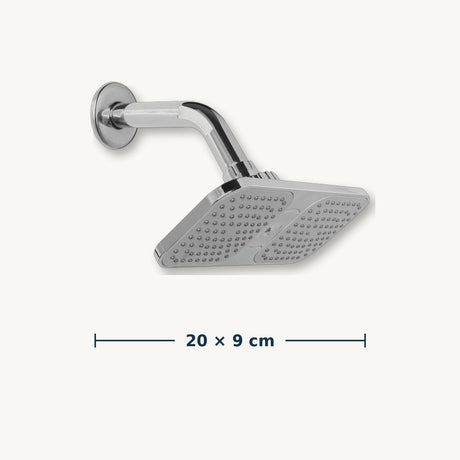 Regadera en ABS 20 × 9 cm cromada