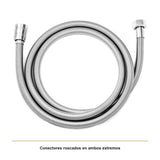 Detalle del producto — Manguera Flexible y Elongable para Ducha de 1,5 m Cromada