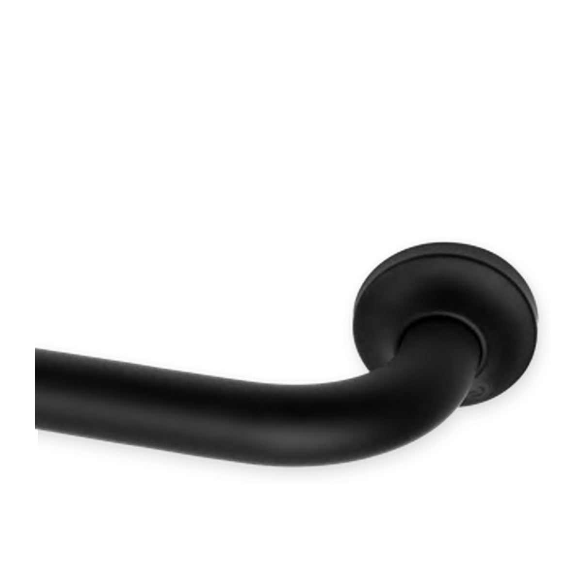 Barra de seguridad antideslizante negra de 45 cm detalle del dise�o y acabado