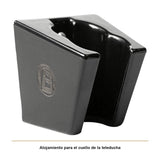Detalle del producto — Soporte Fijo para Teleducha en ABS Negro