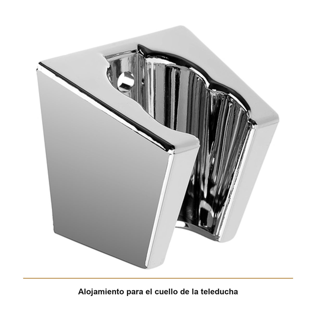 Detalle del producto — Soporte Fijo para Teleducha en ABS Cromado