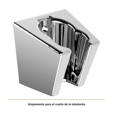 Soporte Fijo para Teleducha en ABS Cromado