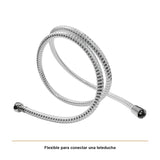 Detalle del producto — Manguera Flexible en PVC para Teleducha de 1,5 m Cromada