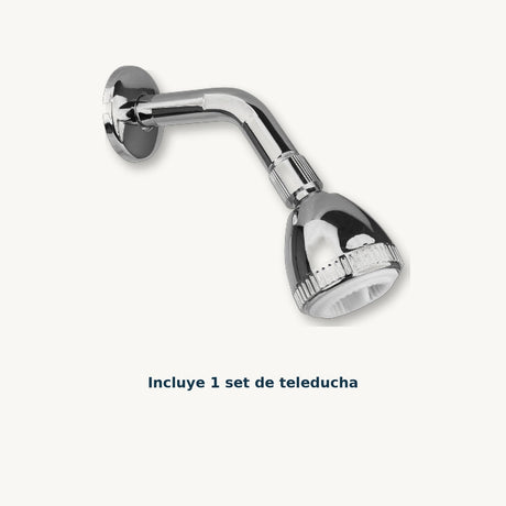Set de teleducha en ABS cromado